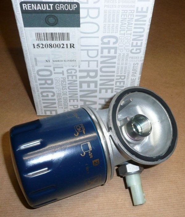 Original Ölfiltergehäuse + filter Renault 1.5 dci 2008- ,152080021R , 152085488R , 152089599R