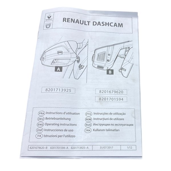 Originalteil OE Dashcam Kamera für Dacia Duster II Logan II Sandero II , 8201701594