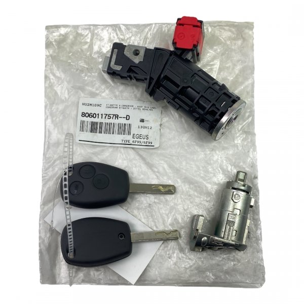 Originalteil Neu Zündschloss Schlüsselsatz für Trafic III Master III Kangoo II Clio III Modus , 806011757R