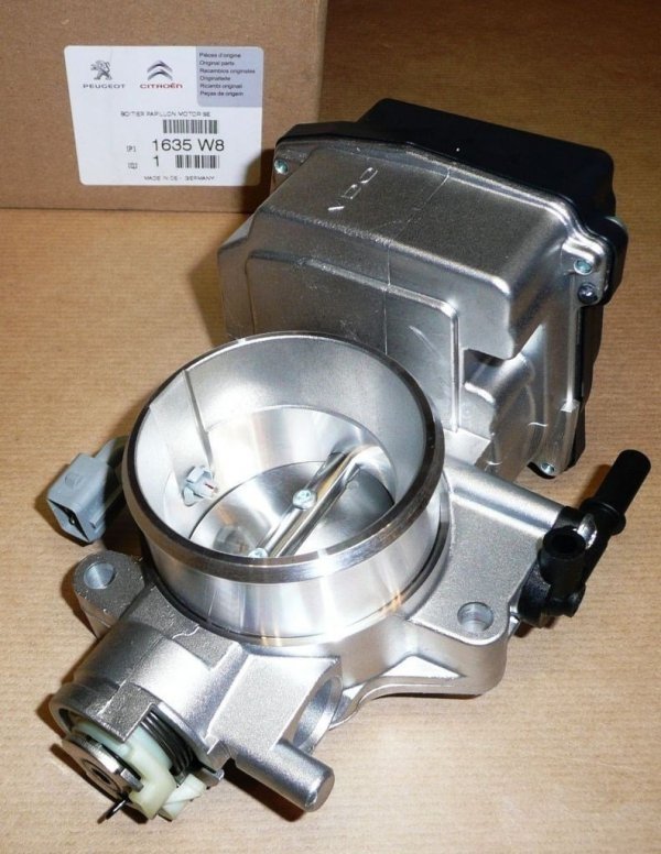ORIGINAL Drosselklappengehäuse Drosselklappe Citroen Peugeot 1.8-2.0 16V -04 , 1635W8 , 1635.W8 ,  1635V3, 1635.V3 , 9648053780, 9652682880, 1635J6 , 1635.J6 , 408239823003Z, A2C59516950