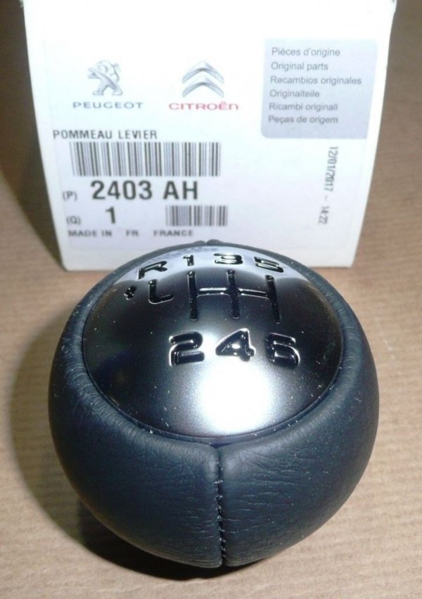 Original Schaltknauf für Citroen C3/4/5/6/8 C3-Air C3/4-Pic DS4 Jumpy , 2403AH , 2403.AH