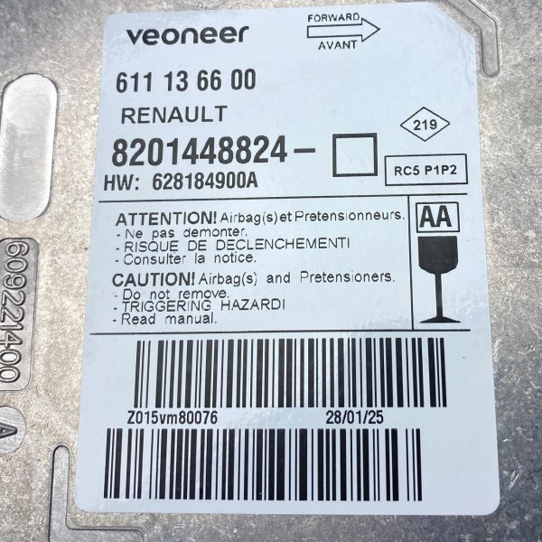 Originalteil OE Sensormodul AirBag für Renault Master III für Opel Movano B für Nissan NV400 , 8201448824