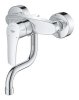 Bateria zlewozmywakowa Eurosmart jednouchwytowa do montażu ściennego, chrom, głowica ceramiczna 35 mm, kąt obrotu wylewki 360°, wysięg wylewki 216 mm, przyłącza S