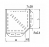 Kolanko korytka 90 stopni 100x50mm KKJ100H50 156210