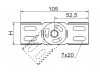 Łącznik przegubowy do korytka H42 1mm LGJH42 142100 /100szt./