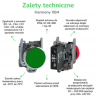 Przycisk sterowniczy 22mm żółty z samopowrotem 1Z XB4BP51