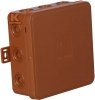 Puszka hermetyczna V7 termoutwardzalna IP54 brąz-klik 100x100x41