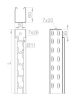 Korytko kablowe perforowane 500/60 głubość 0,7mm KGL500H60/3 160616 /3m/