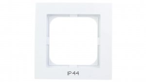 AS Ramka pojedyncza do łączników IP44 biała RH-1G/00