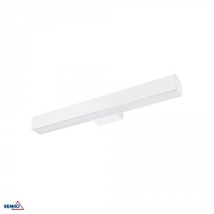 KINKIET QUALIS 56CM 15W 4K BIAŁY KLOSZ PC MIKRO