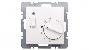 Regulator temperatury z łącznikiem 250V 10A 5C IP20 śnieżnobiały 20308989
