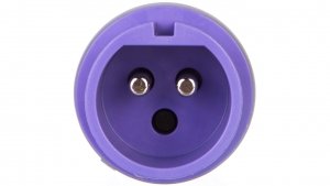 Wtyczka przenośna 32A 2P 24V fioletowe IP44 072v