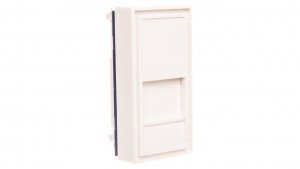 Adapter jednomodułowy prosty 22,5x45mm dla 1xRJ45 lub 1xRJ 12 DC/FA-644-1SP