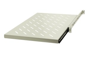 Półka ruchoma 19  , 1U, pod klawiaturę, gł.270/295mm, RAL7044 (szary)