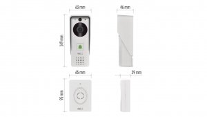 GoSmart Dzwonek wideo IP-09D z Wi-Fi, akumulatorem i panelem solarnym H4030