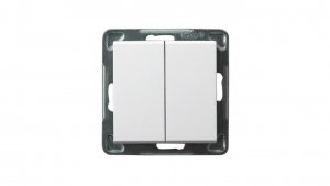 SONATA Łącznik schodowy podwójny biały ŁP-10R/m/00