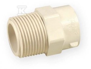 ZŁĄCZKA WKRĘTNA KW/GZ 1 PVC-C