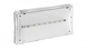 Oprawa awaryjna EXIT LED 1W 130lm 1h dwuzadaniowa AT biała + PU31 ETE/1W/B/1/SA/AT/WH