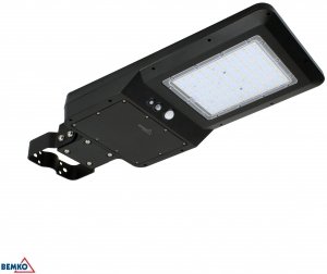 SOLARNA OPRAWA ULICZNA LED SOLGER 40W 6000LM 3000/4000/6000K IP65 CZARNA CZ. PIR