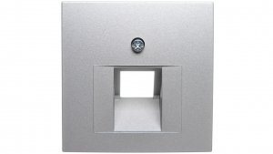 Berker B1/B5/B7 GLAS Plakietka do gniazda teleinformatycznego pojedynczego UAE aluminium 14071404