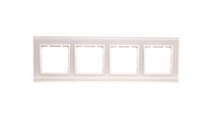 Berker B.7 Glas Ramka szklana poczwórna śnieżnobiała 10146909