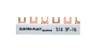 Szyna łączeniowa 3P 80A 16mm2 widełkowa (18mod.) 3F S18 3F-10 45.318