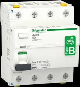 Wyłącznik różnicowoprądowy Acti9 iID-40-4-30-B-EV 40A 4-biegunowy 30mA typ B-EV A9Z51440