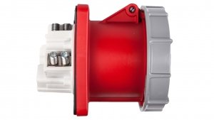 Gniazdo tablicowe 125A 5P 400V /120x120/ czerwone IP67 POWER TWIST 345-6