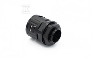 Dławik czarny prosty M12x1,5 do peszla poliamidowego (6,8x10) T0208