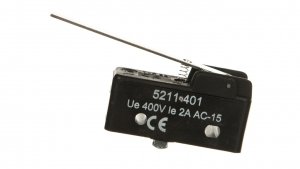 Wyłącznik krańcowy miniaturowy 1CO dźwignia płaska W0-5211-401