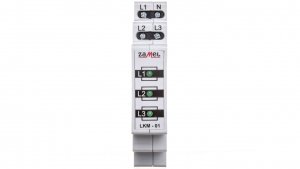 Lampka modułowa 3-fazowa zielone 230V/400V 3xLED LKM-01-20 EXT10000037