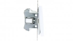 AS Przycisk podwójny zwierny biały ŁP-17G/m/00