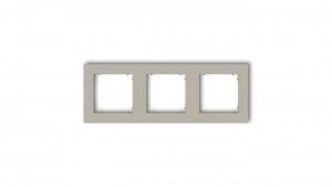 MINI Ramka uniwersalna potrójna kwadratowa z tworzywa taupe 60MR-3