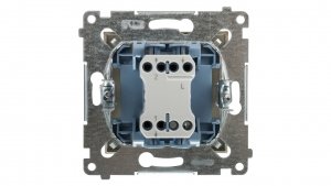 Simon 54 Łącznik schodowy, szybkozłącza, złoty mat DW6.01/44