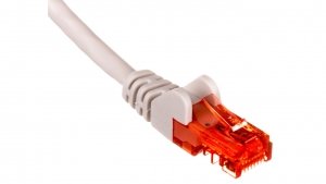 Kabel krosowy patchcord U/UTP kat.6 CCA szary 2m 68454