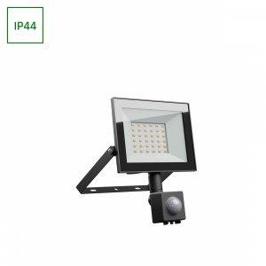NOCTIS LUX 4 NAŚWIETLACZ 30W WW 230V IP44 141x185x53mm CZARNY czujnik ruchu PIR