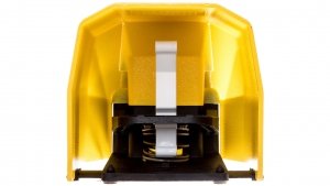 Wyłącznik nożny pojedynczy z osłoną żółty metal 2Z 2R 1Z 1R 2 kroki T0-PDKS11VX20