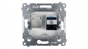 Simon 54 Gniazdo telefoniczne pojedyncze RJ12 białe DT1.01/11