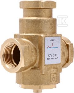 ZAWÓR TEMP.ATV 333,DN25,RP1 ,KVS9,45 C