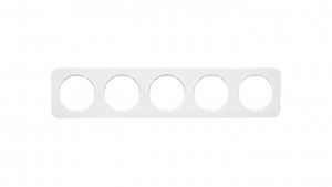 Berker R.1 Ramka pięciokrotna IP20 biała 10152189