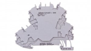 Złączka szynowa 2-piętrowa L/L 1mm2 szara 2000-2201 TOPJOBS