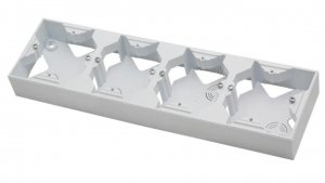 IMPRESJA Puszka natynkowa poczwórna biały PNP-4Y/00