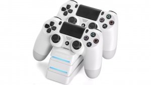 Stacja ładująca do padów Playstation PS4 biała SnakeByte