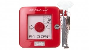 Wyłącznik alarmowy z zamkiem 2Z 2R 12A /WYŁĄCZNIK GŁÓWNY/ IP55 WGZp-4s 921546