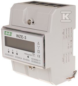 Trójfazowy licznik zużycia energii 80a, mid WZE-3