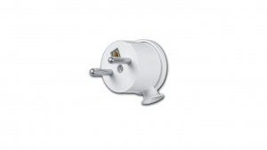 Wtyczka kątowa MINI z/u 16A 250V rozbieralna biała WT-15/BIAŁY