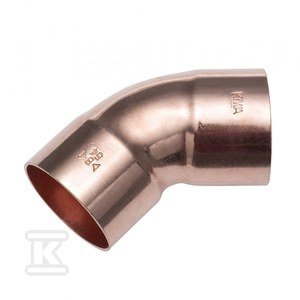 KOLANO 45o DWUKIELICHOWE 7/8 ACR
