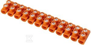 Listwa zaciskowa gwintowa termoplastyczna LTF12-2.5 pomarańczowy, STANDARD 21210108