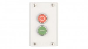 Kaseta sterownicza 2-otworowa START/STOP szara IP67 M22-I2-M1 216529