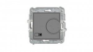 ICON Mechanizm elektronicznego regulatora temperatury z czujnikiem podpodłogowym szary mat 27IRT-1
